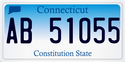 CT license plate AB51055