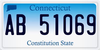 CT license plate AB51069