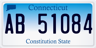 CT license plate AB51084