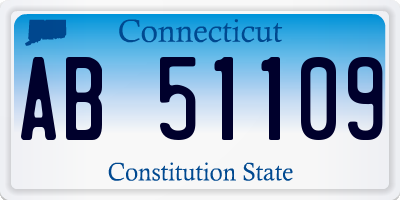 CT license plate AB51109