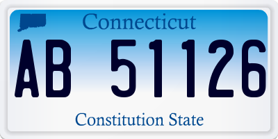 CT license plate AB51126