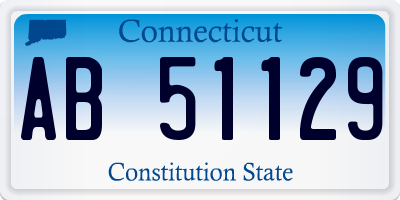 CT license plate AB51129