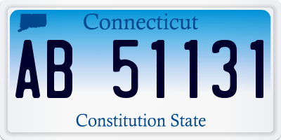 CT license plate AB51131