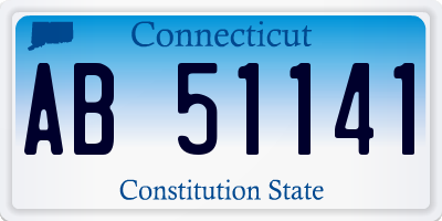 CT license plate AB51141