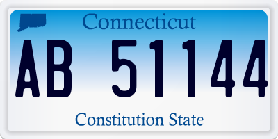 CT license plate AB51144