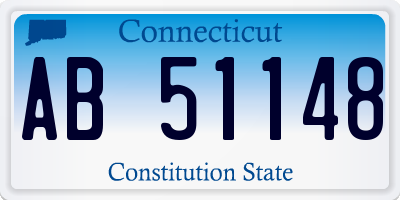 CT license plate AB51148