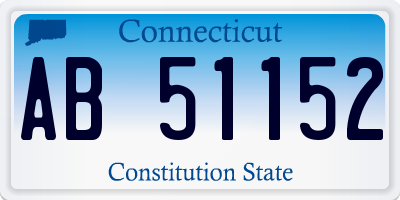 CT license plate AB51152