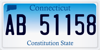 CT license plate AB51158