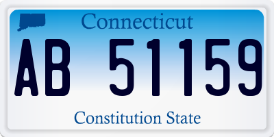 CT license plate AB51159