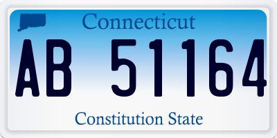 CT license plate AB51164