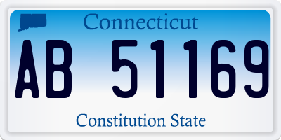 CT license plate AB51169