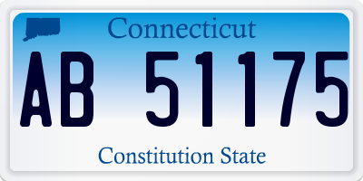 CT license plate AB51175