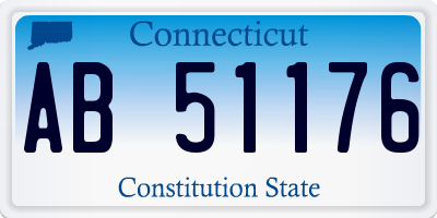 CT license plate AB51176