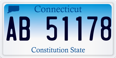 CT license plate AB51178