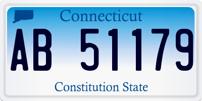 CT license plate AB51179