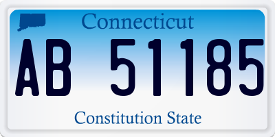 CT license plate AB51185