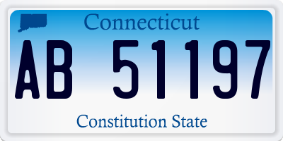 CT license plate AB51197