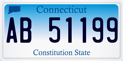 CT license plate AB51199