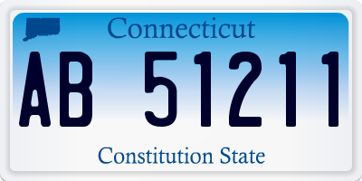 CT license plate AB51211