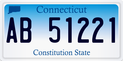 CT license plate AB51221