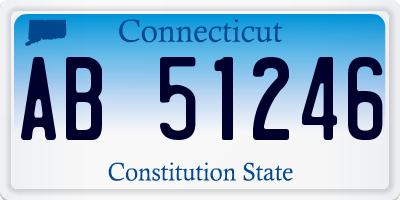 CT license plate AB51246