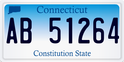 CT license plate AB51264