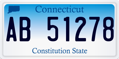 CT license plate AB51278