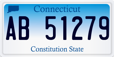 CT license plate AB51279