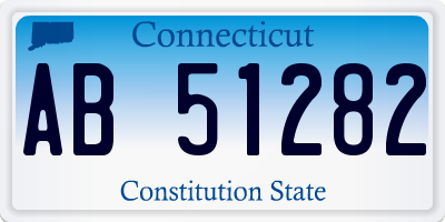 CT license plate AB51282
