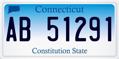 CT license plate AB51291