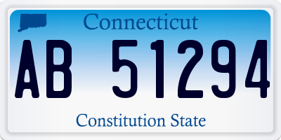 CT license plate AB51294