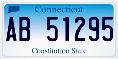 CT license plate AB51295