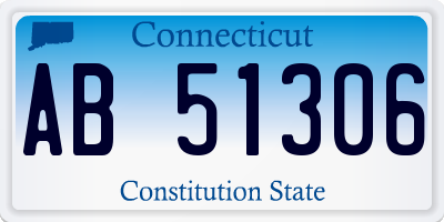 CT license plate AB51306