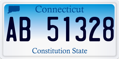 CT license plate AB51328