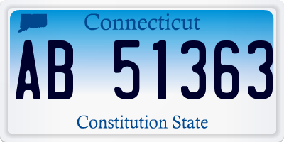 CT license plate AB51363