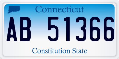 CT license plate AB51366