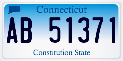 CT license plate AB51371