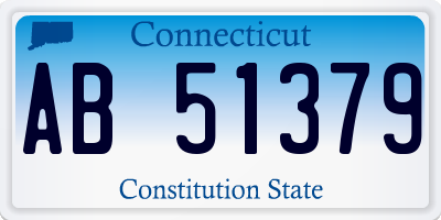 CT license plate AB51379