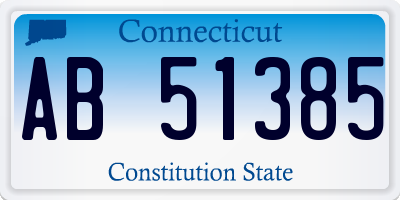 CT license plate AB51385