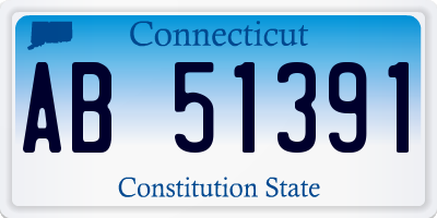 CT license plate AB51391