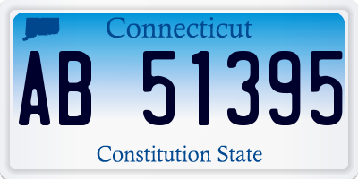 CT license plate AB51395