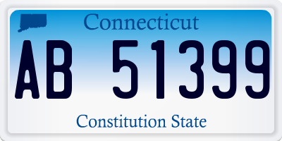 CT license plate AB51399