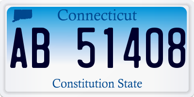 CT license plate AB51408