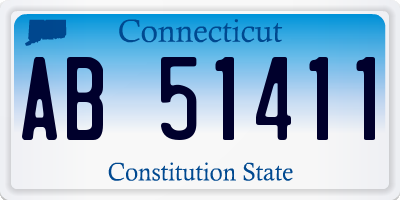 CT license plate AB51411