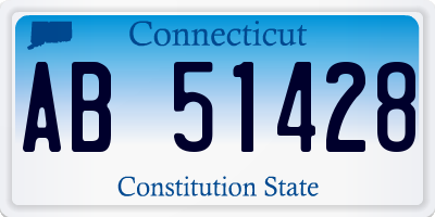 CT license plate AB51428