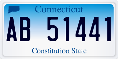 CT license plate AB51441