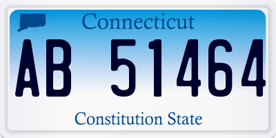 CT license plate AB51464