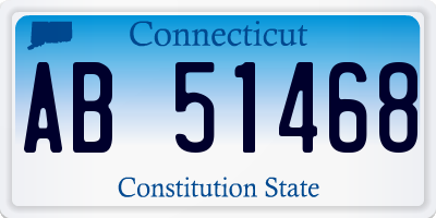 CT license plate AB51468