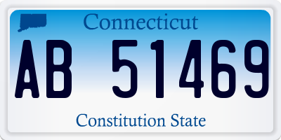 CT license plate AB51469