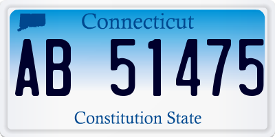 CT license plate AB51475